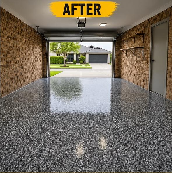 SINGLE GARAGE · BURLEIGH HEADS after epoxy coating